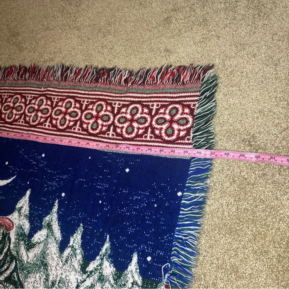 Santa and Angel Holiday Throw Blanket